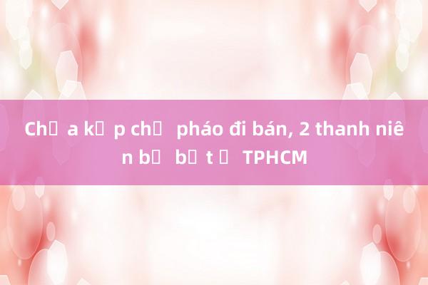 Chưa kịp chở pháo đi bán， 2 thanh niên bị bắt ở TPHCM