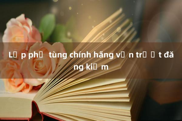 Lắp phụ tùng chính hãng vẫn trượt đăng kiểm