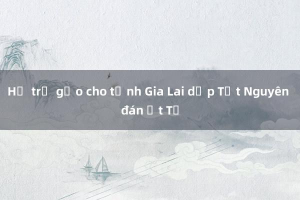 Hỗ trợ gạo cho tỉnh Gia Lai dịp Tết Nguyên đán Ất Tỵ