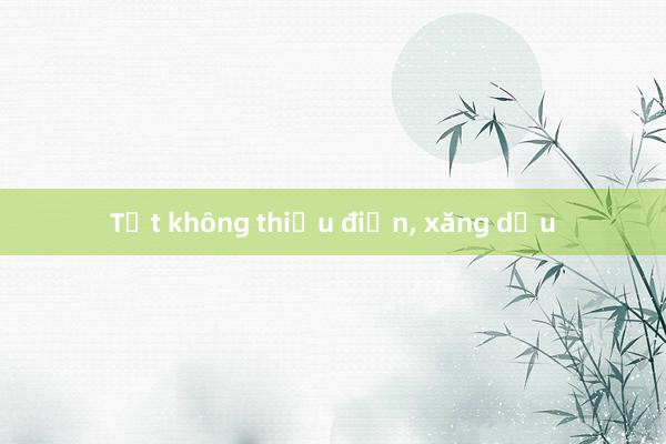 Tết không thiếu điện， xăng dầu