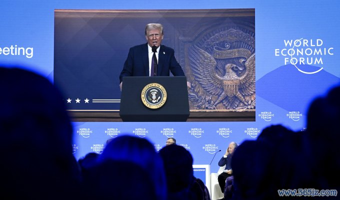 Tổng thống Mỹ Donald Trump tại WEF Davos ngày 23/1. Ảnh: Reuters